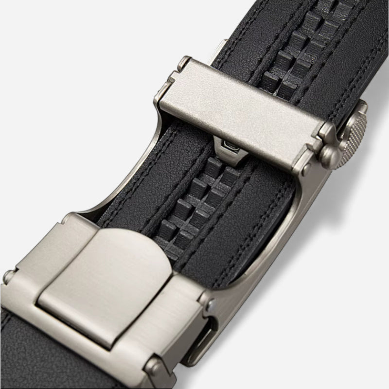 Ceinture Cuir Noir Pour Homme - Automatique
