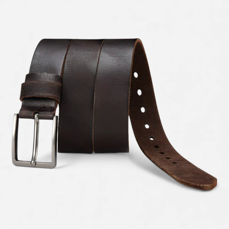 Ceinture En Cuir Véritable Pour Homme