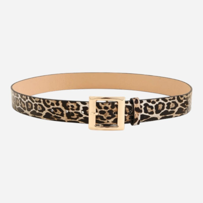 Ceinture Femme Léopard Cuir