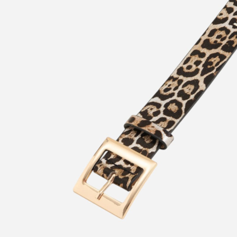 Ceinture Femme Léopard Cuir