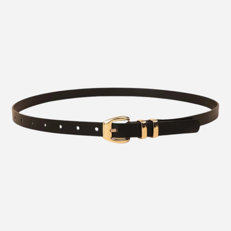 Ceinture Noire Fine Femme