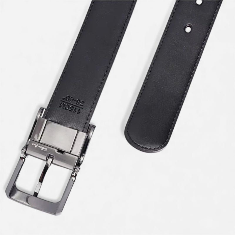 Ceinture Homme Cuir Réversible Noir Marron - Réversible 2 en 1