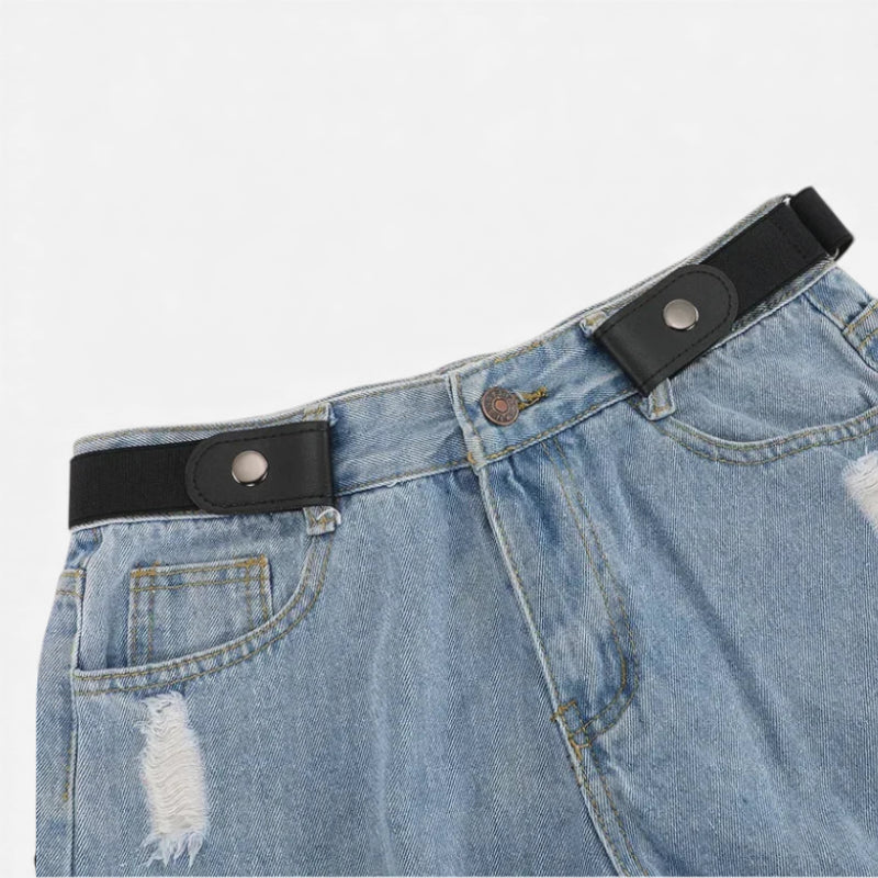 Ceinture Sans Boucle Noire Elastique