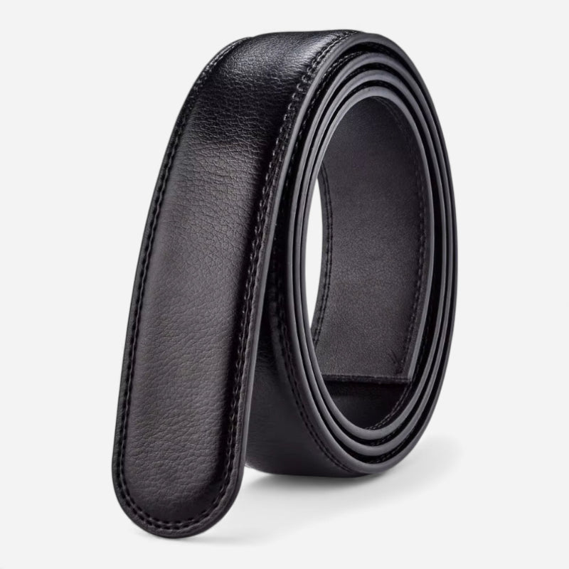 Ceinture Cuir Texturé Noir Automatique Homme
