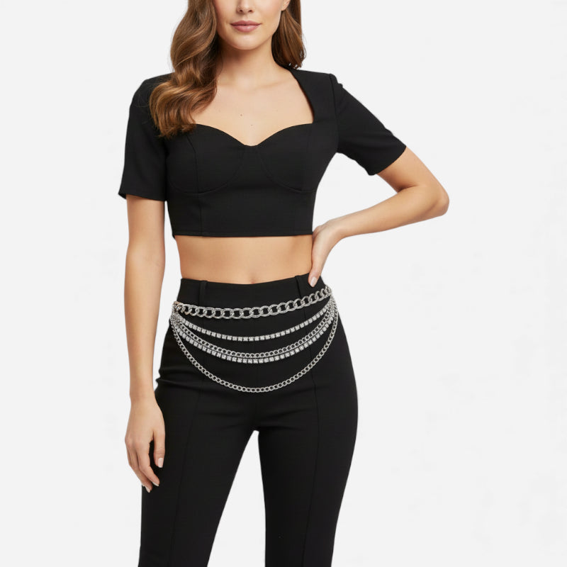 Ceinture Chaine Argentée