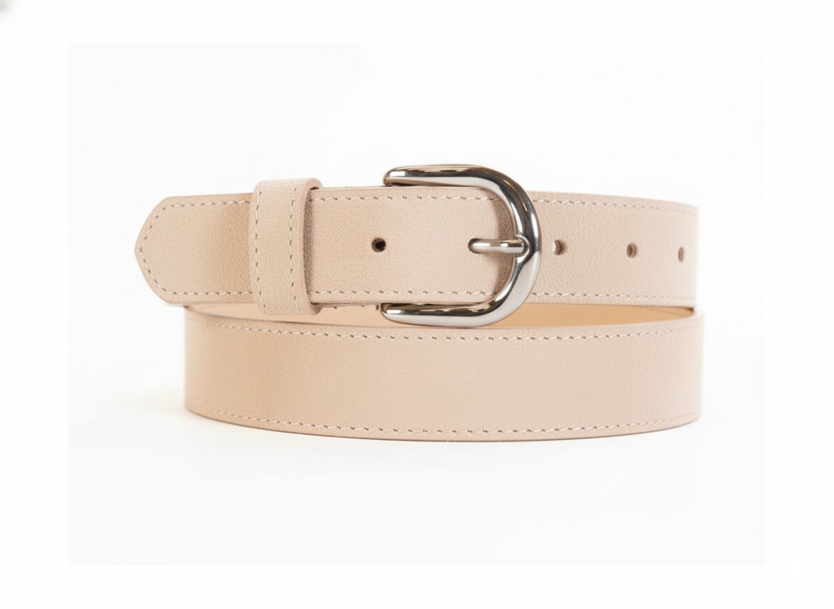 Ceinture Daim Beige Femme