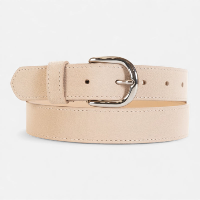 Ceinture Daim Beige Femme