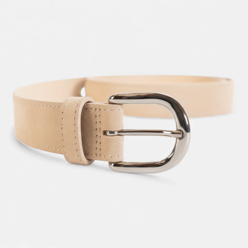 Ceinture Daim Beige Femme