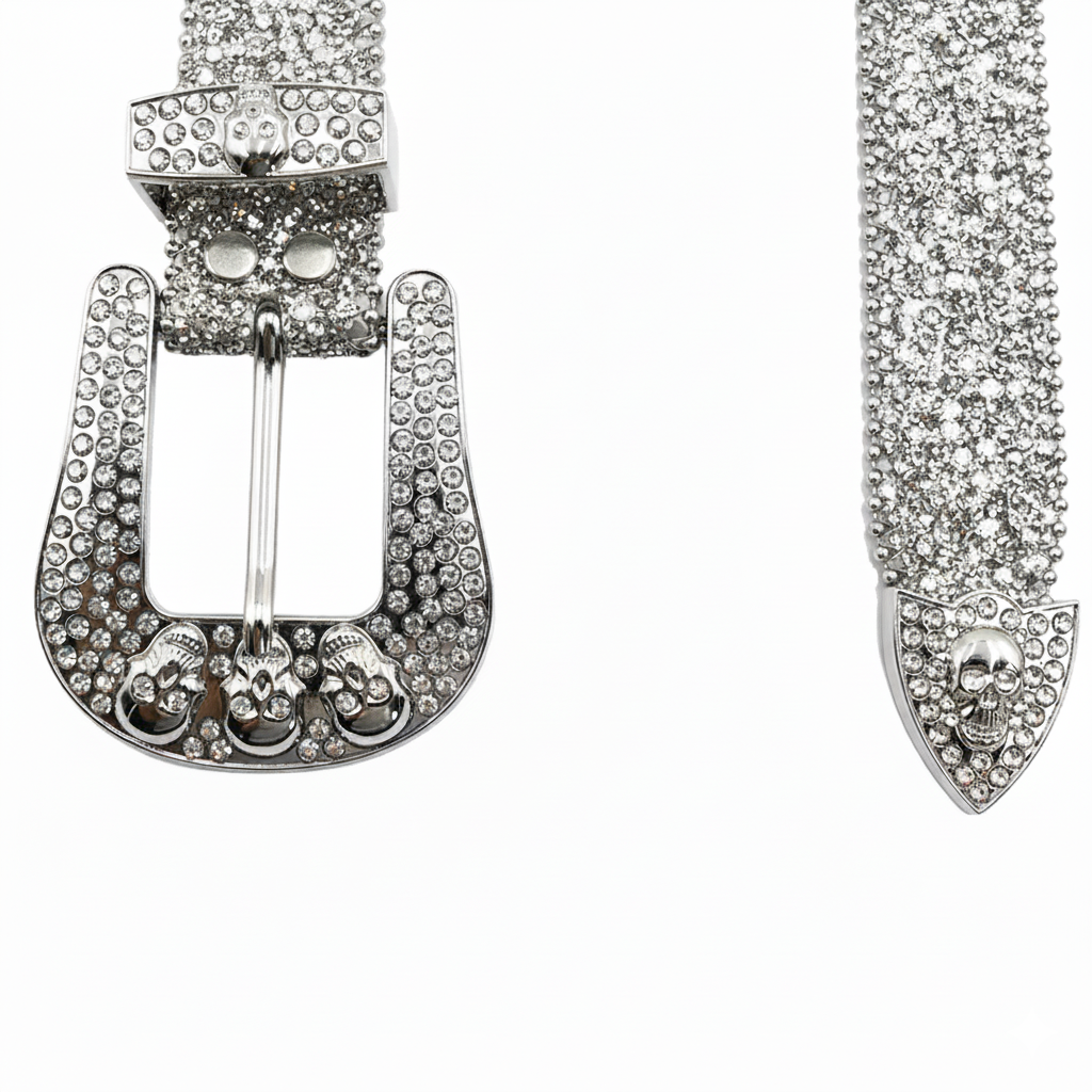 Ceinture Argentée Strass