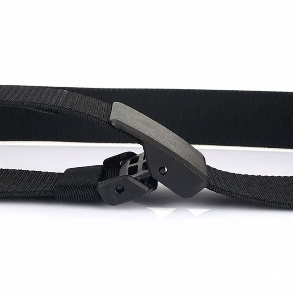 Ceinture En Toile Tactique Marron Clair Boucle Automatique