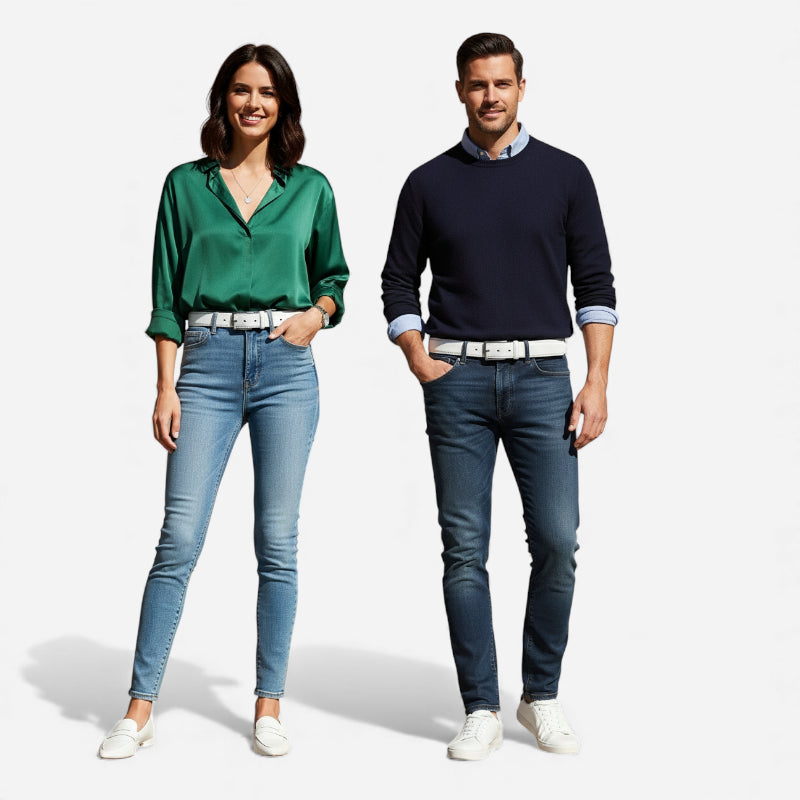 Ceinture Blanche Cuir