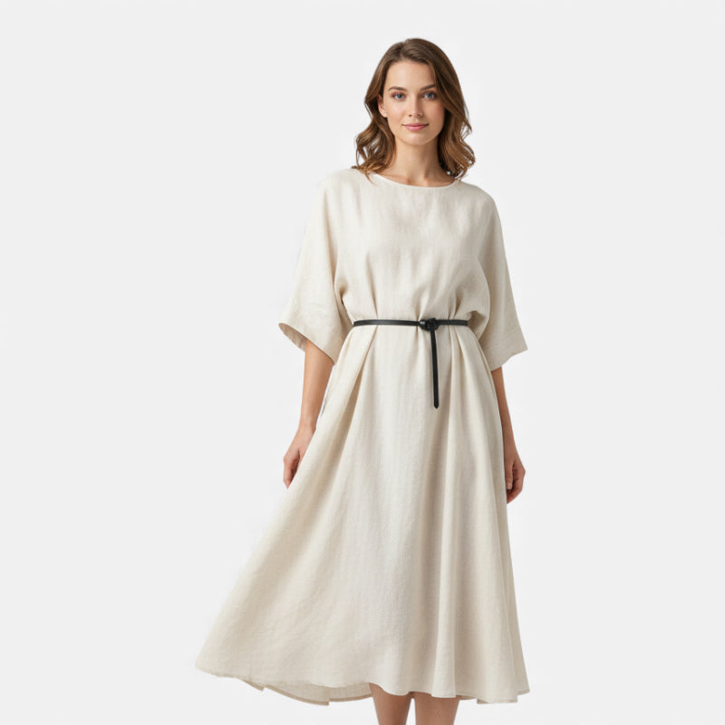 Ceinture Cuir Véritable Noir Fine à Nouer Robe Femme