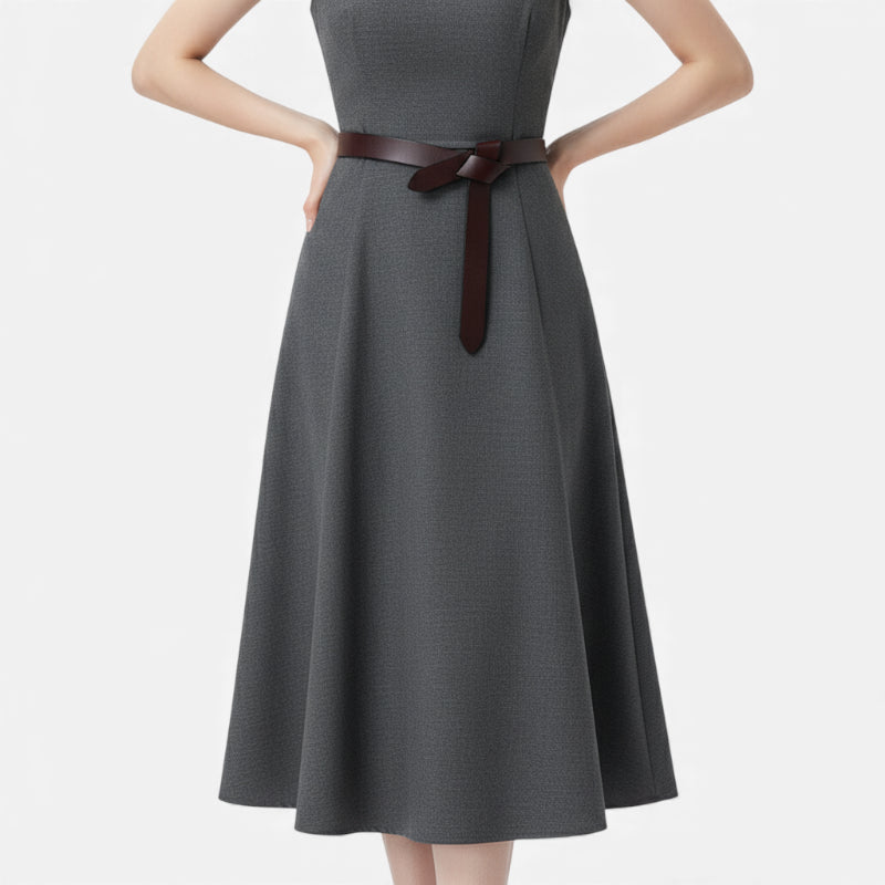 Ceinture Cuir Véritable Bordeaux à Nouer Robe Femme