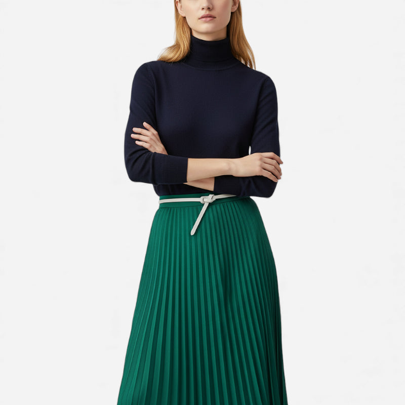 Ceinture Cuir Véritable Gris Fine à Nouer Robe Femme