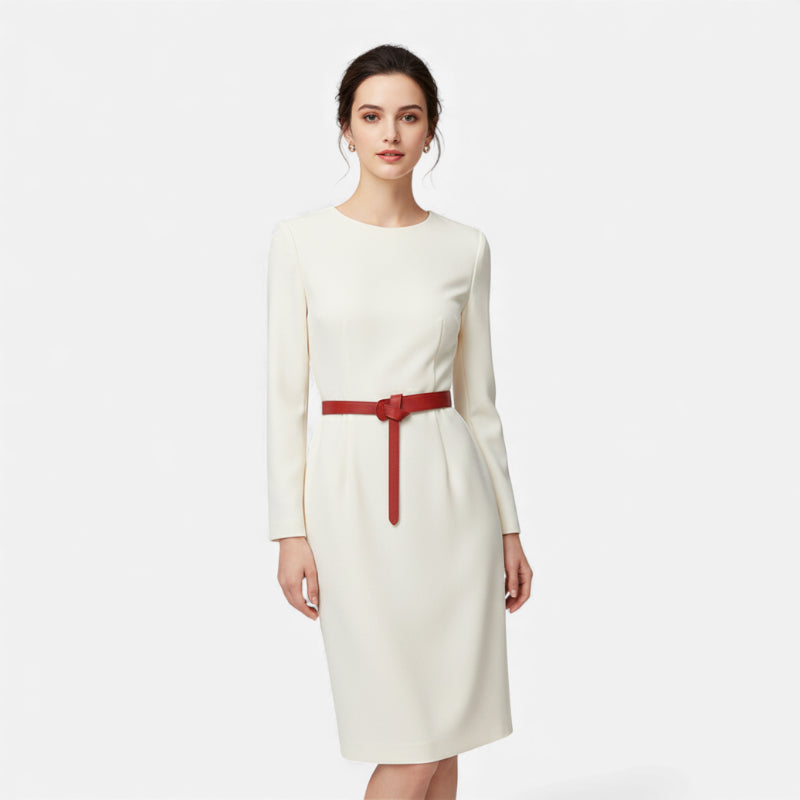 Ceinture Femme À Nouer Rouge