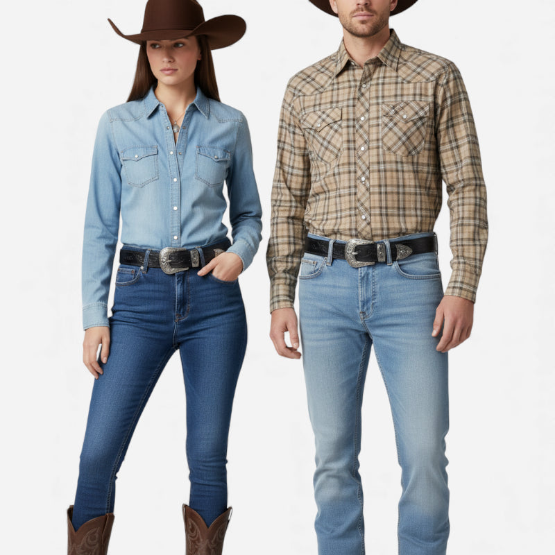 Ceinture Cuir Western