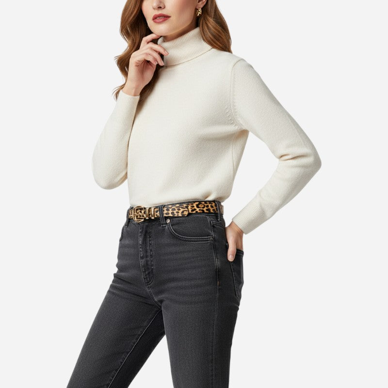 Ceinture Fine Léopard Femme
