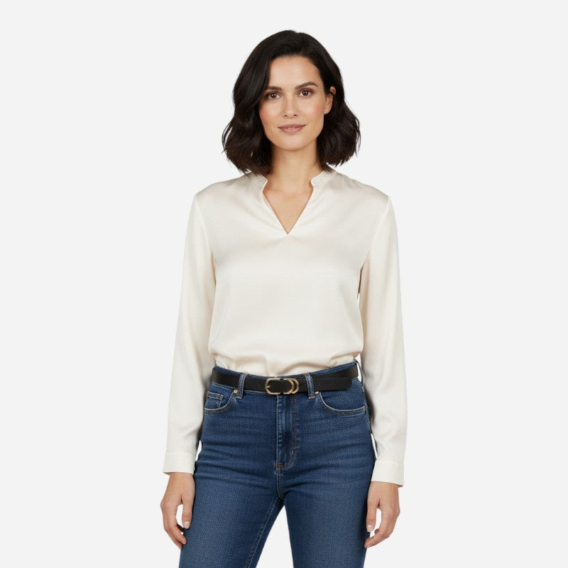 Ceinture Noire Fine Femme