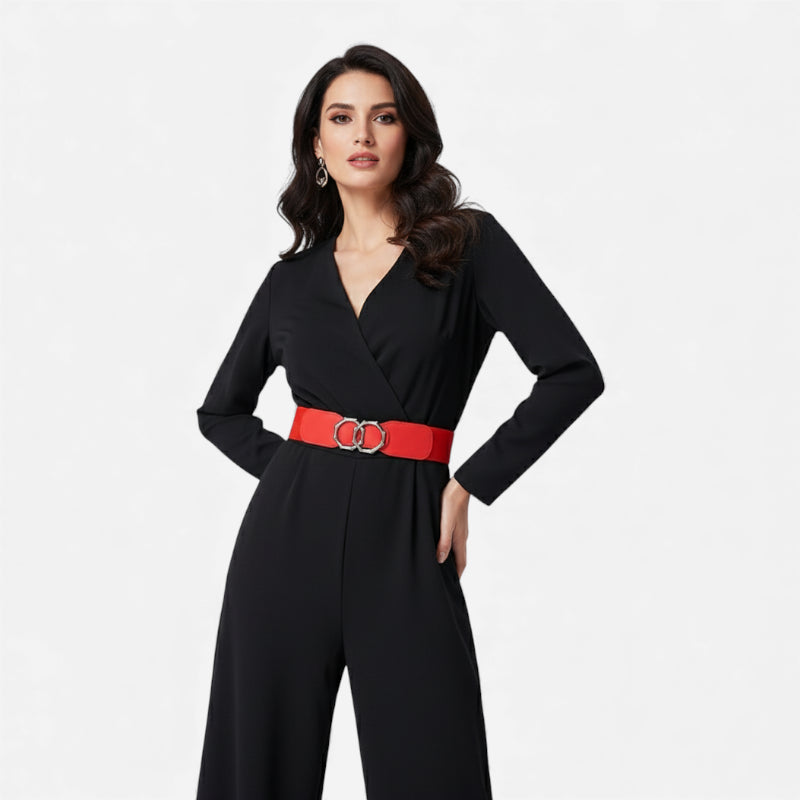 Ceinture Rouge Large Pour Femme