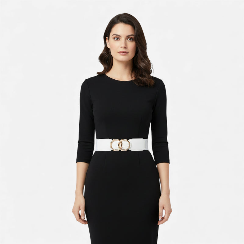 Ceinture Elastique Blanche Femme