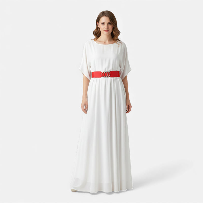 Ceinture Elastique Rouge Femme