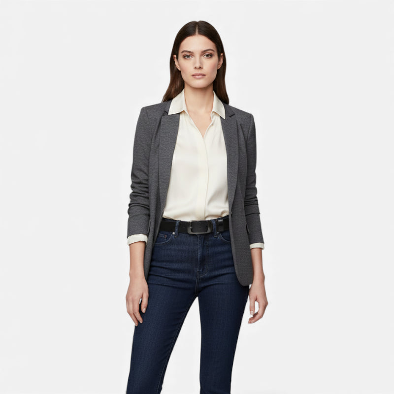 Ceinture Cuir Noir Boucle Noir Brillant Femme