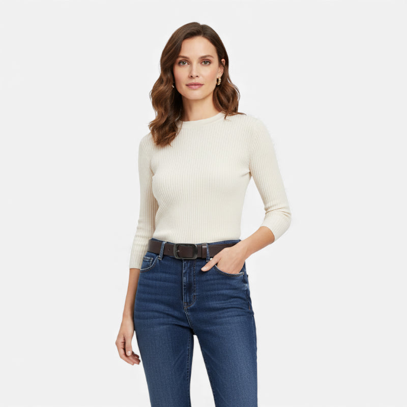 Ceinture Cuir Marron Très Foncé Boucle Noir Brillant Femme