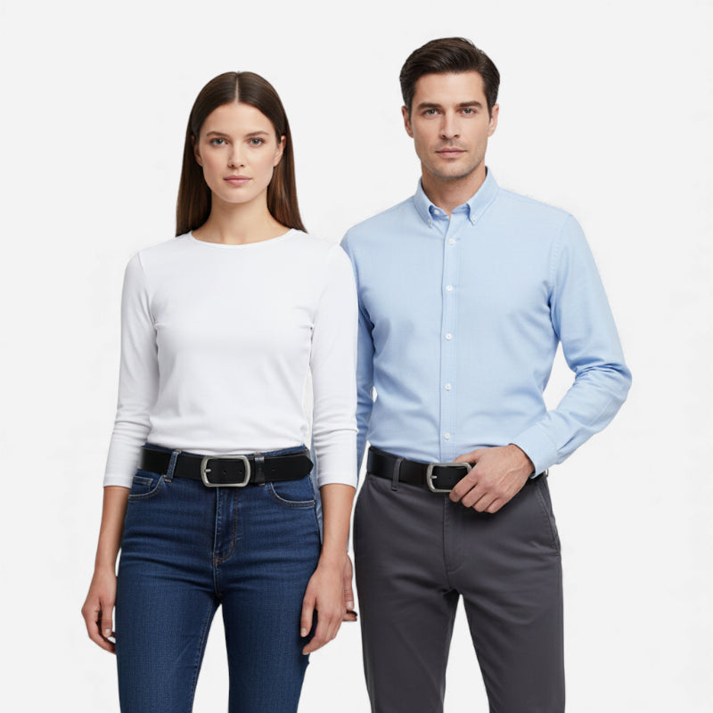 Ceinture En Cuir Noir Pour Homme