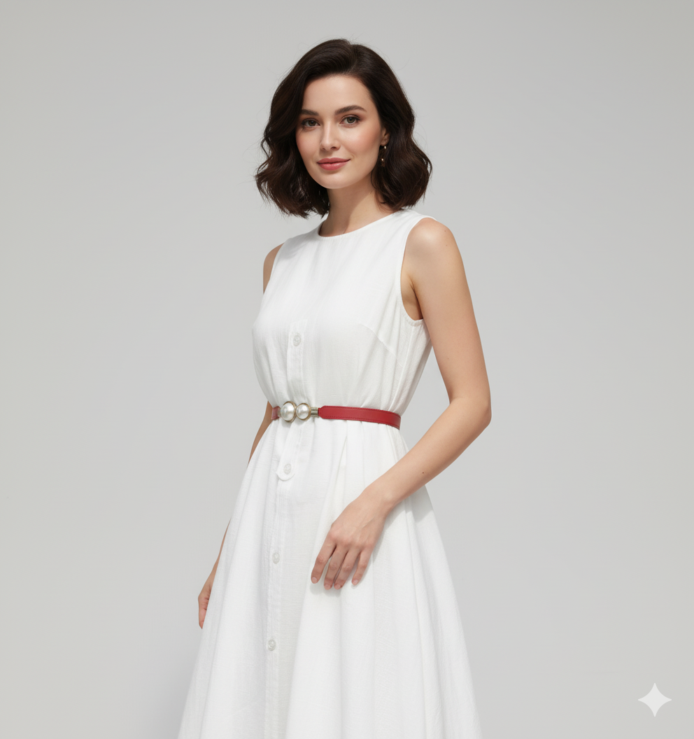 Ceinture Robe Rouge - 65 cm