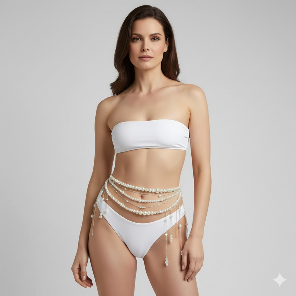 Ceinture Bijoux Argent - 110 cm