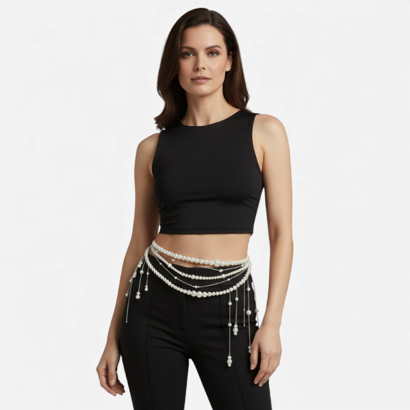 Ceinture Bijoux Argent - 110 cm