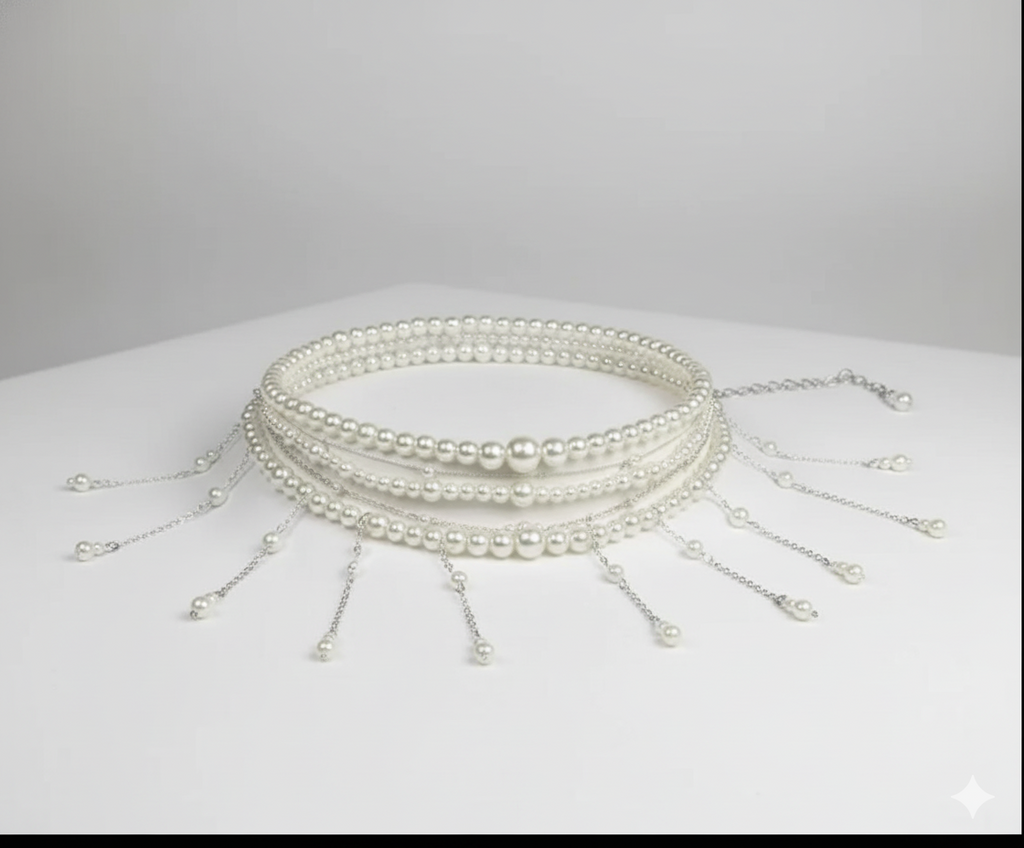 Ceinture Bijoux Argent - 110 cm