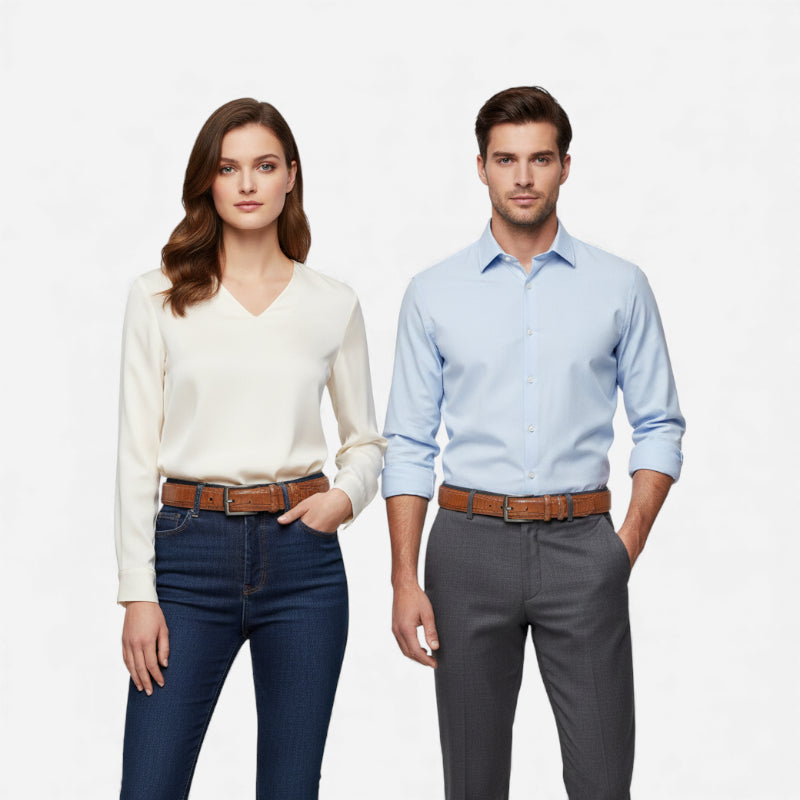 Ceinture Crocodile Homme Marron