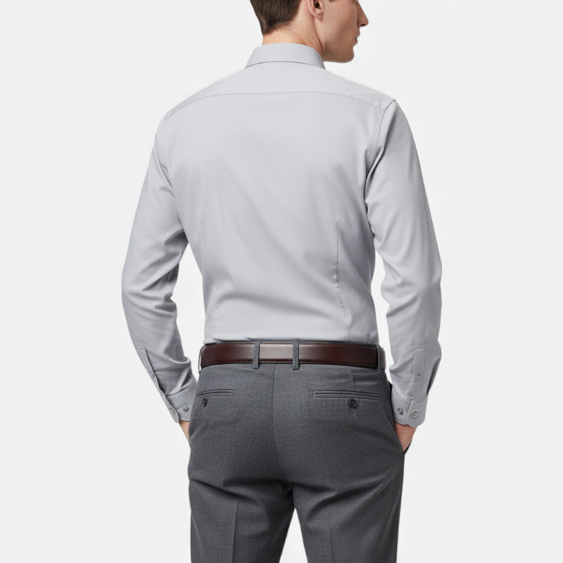Ceinture Automatique Cuir Véritable Bordeaux Costume Homme - Automatique