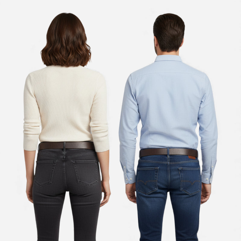 Ceinture En Cuir Véritable Pour Homme