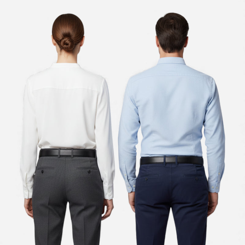 Ceinture En Cuir Noir Automatique Pour Homme