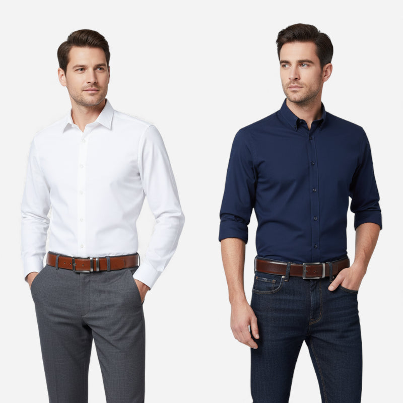 Ceinture Cuir Marron Réversible Homme - Réversible 2 en 1