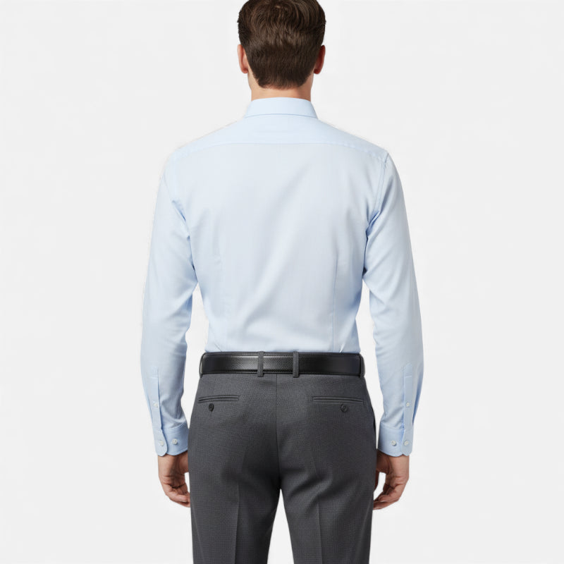 Ceinture Automatique En Cuir Tressée Premium Noir Homme
