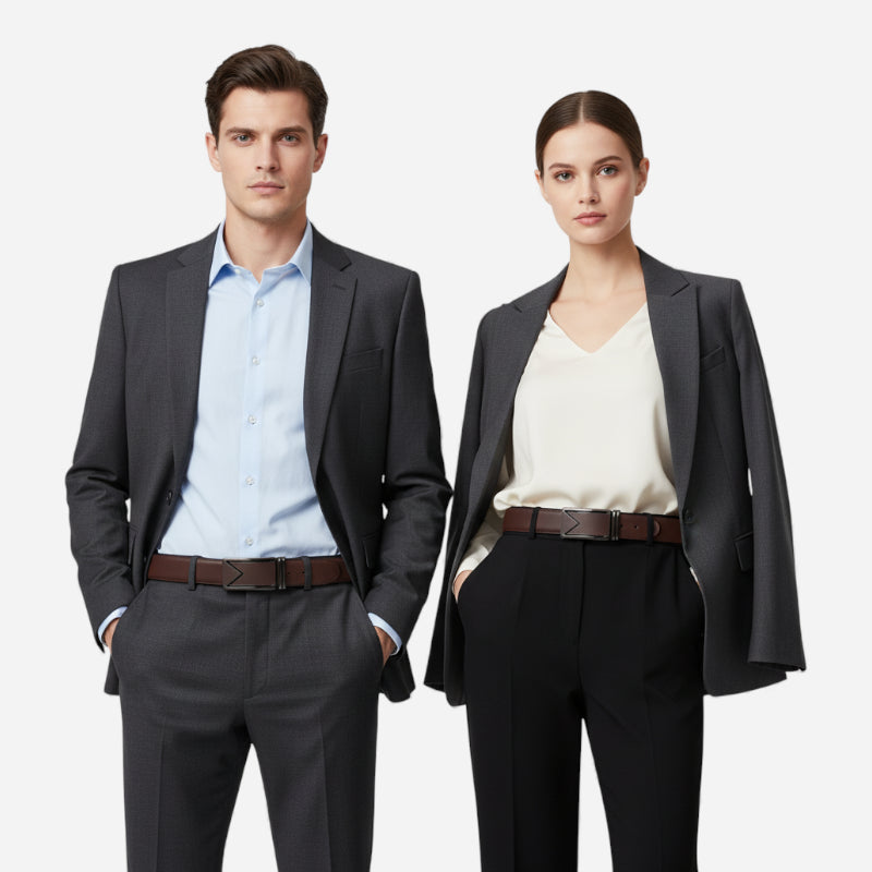 Ceinture Cuir Marron Très Foncé Automatique Homme