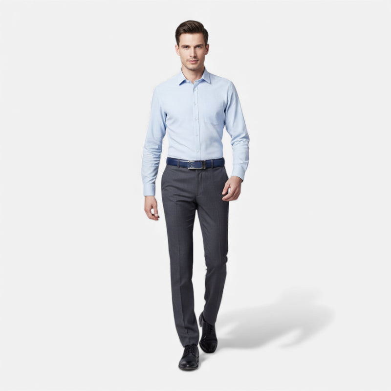 Ceinture Cuir Bleu Marine Homme