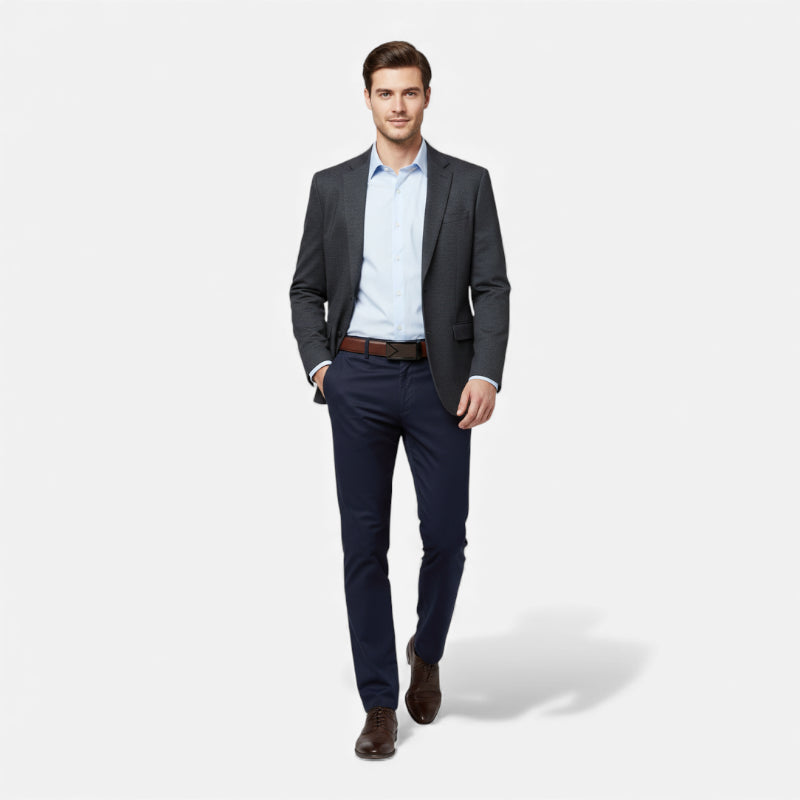 Ceinture Cuir Tressé Marron Foncé Automatique Homme