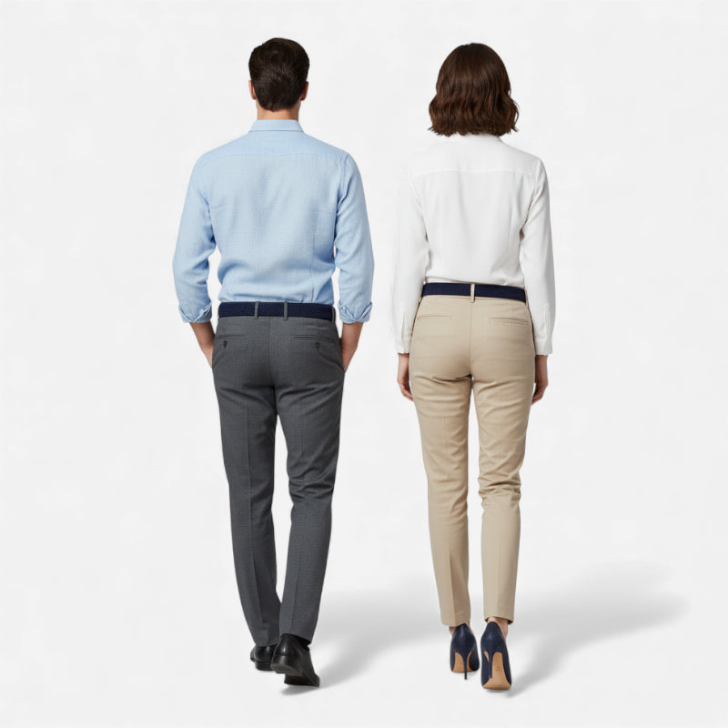 Ceinture Tressée Bleu Marine Foncé