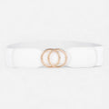 Ceinture Large Elastique Blanche Femme