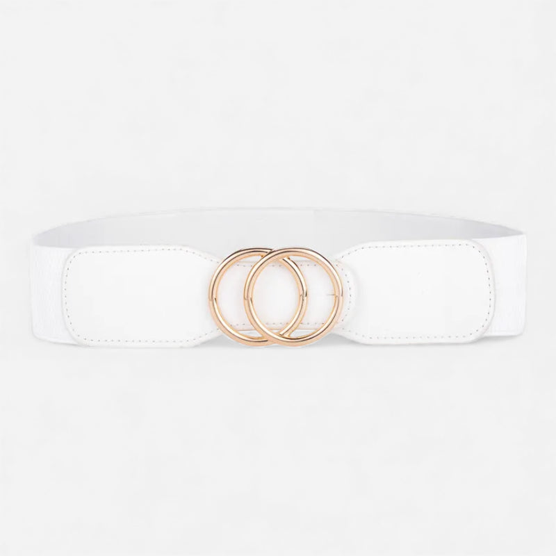Ceinture Large Elastique Blanche Femme