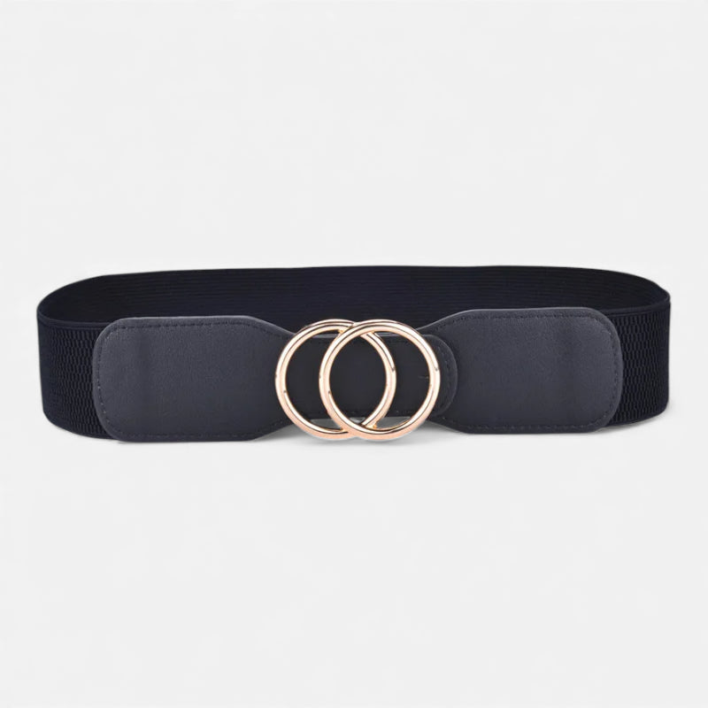Ceinture Noire Large Femme Pour Robe