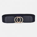 Ceinture Noire Large Femme Pour Robe