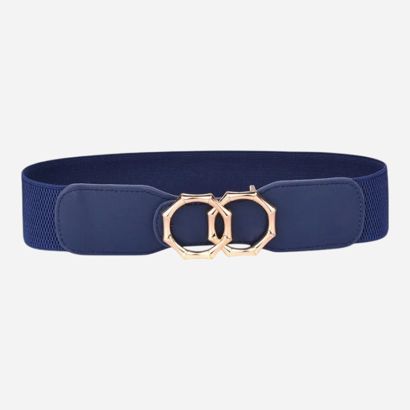 Ceinture Elastique Bleu Marine Femme