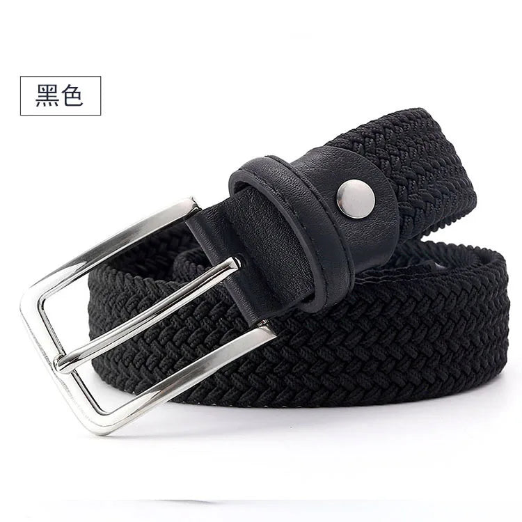 Ceinture Tressée Noire