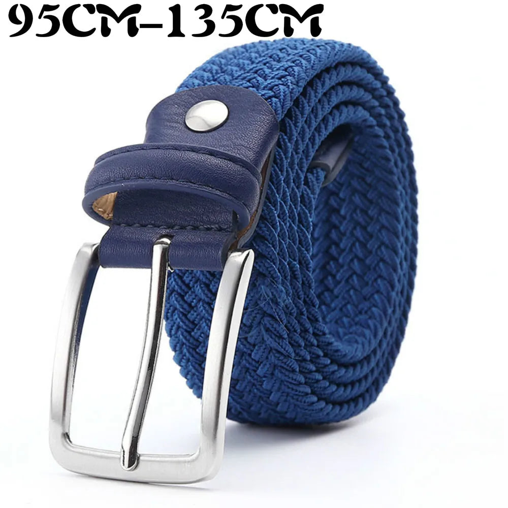 Ceinture Tressée Bleu Marine