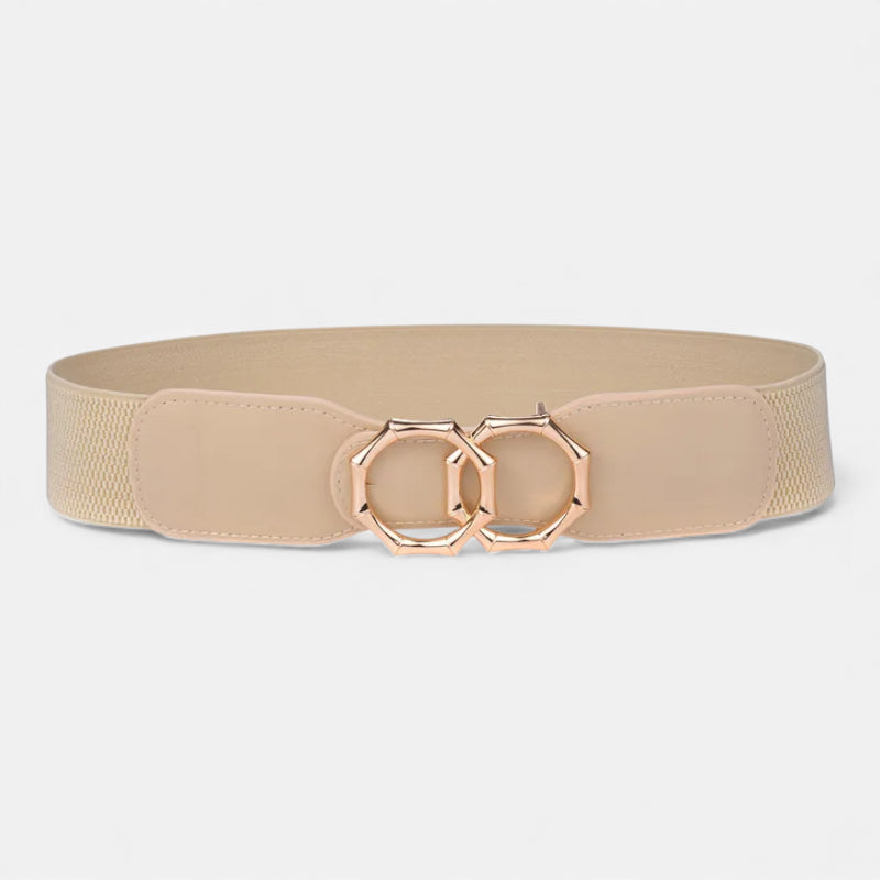 Ceinture Large Beige Femme